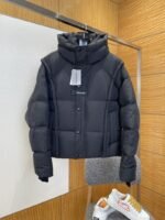 Balenciaga Patchwork Hooded Down Jacket 2