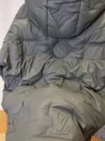 LV Embossed Print Hooded Down Jacket 2 - 图片 8