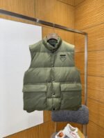 Prada Nylon Triangle Label Down Vest