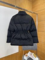 Prada Waist-Defining Belted Stand-Up Collar Down Jacket 1 - 图片 2