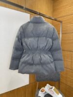 Prada Waist-Defining Belted Stand-Up Collar Down Jacket 2 - 图片 2