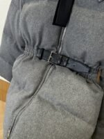 Prada Waist-Defining Belted Stand-Up Collar Down Jacket 2 - 图片 5