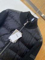 Dior All-Over Jacquard Patchwork Baseball Collar Down Jacket 1 - 图片 3