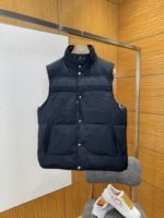 Dior Double-Faced Jacquard Stand Collar Down Vest - 图片 3
