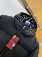 Gucci Solid Color Zipper Hooded Down Jacket - 图片 3