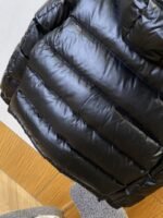 Prada Enameled Triangle Logo Hooded Glossy Down Jacket 2 - 图片 6