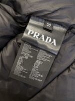 Prada Enameled Triangle Logo Hooded Glossy Down Jacket 2 - 图片 9
