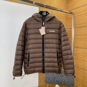 Miu Miu Embroidered Hooded Down Jacket 1