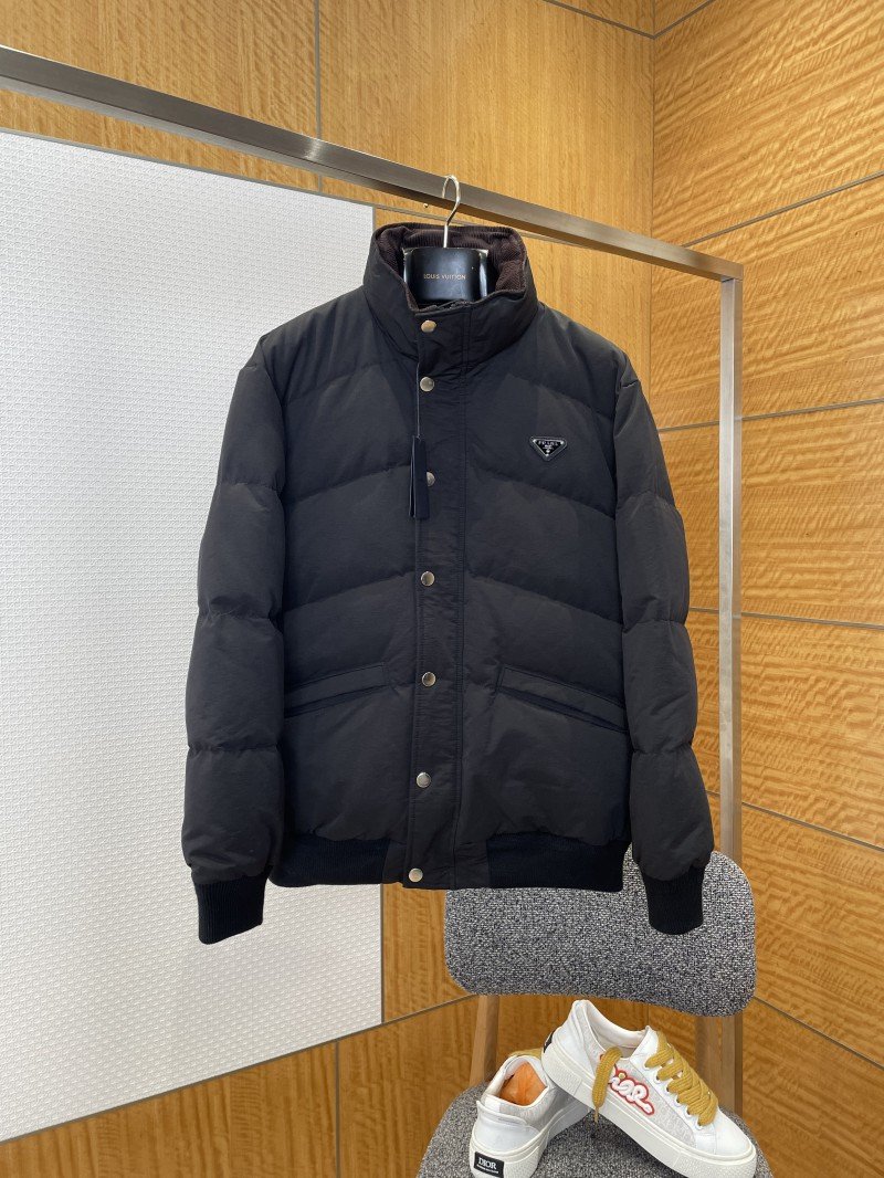 wsxc1769743315374_0.jpg Prada Stand Collar Button-Down Down Jacket - 图片 1