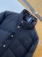 Prada Stand Collar Button-Down Down Jacket - 图片 3