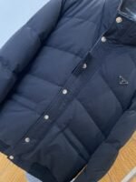 Prada Stand Collar Button-Down Down Jacket - 图片 4