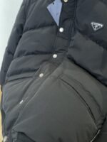 Prada Stand Collar Button-Down Down Jacket - 图片 5
