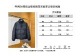 Prada Subtle Jacquard Double-Faced Stand Collar Down Jacket - 图片 10
