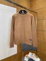 Prada Embroidered Crewneck Knit Sweater