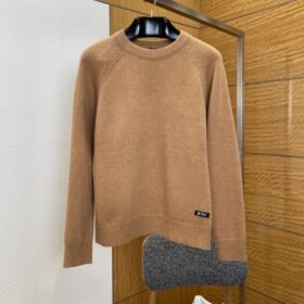 Prada Embroidered Crewneck Knit Sweater