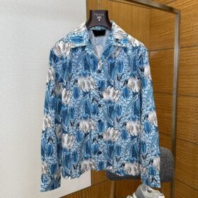 Prada Floral Print Long-Sleeve Shirt