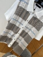 LV Check Jacquard Knit Short-Sleeve Shirt - 图片 4