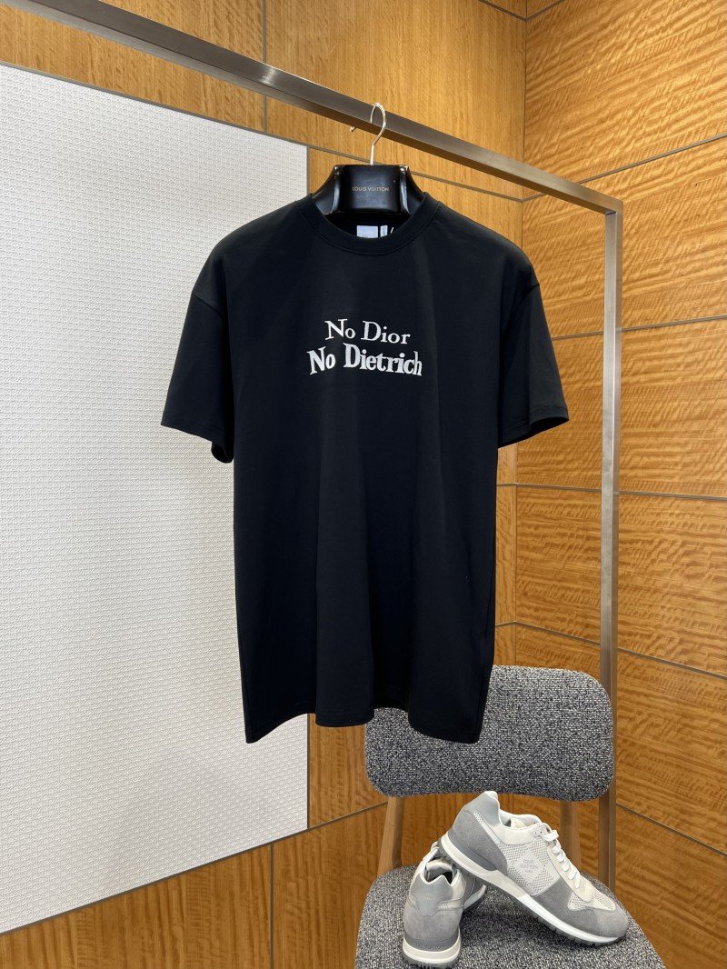 wsxc1773005970685_0.jpg Dior Letter Embroidered Crew Neck Short Sleeve T-Shirt 1 - 图片 1