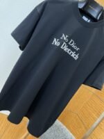 Dior Letter Embroidered Crew Neck Short Sleeve T-Shirt 1 - 图片 4