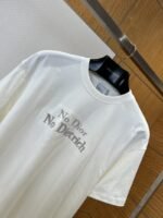 Dior Letter Embroidered Crew Neck Short Sleeve T-Shirt 2 - 图片 3