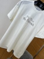 Dior Letter Embroidered Crew Neck Short Sleeve T-Shirt 2 - 图片 4