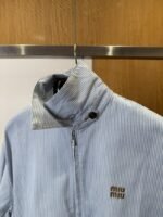 Miu Miu Embroidered Stripe Lapel Jacket - 图片 8