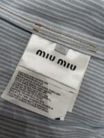 Miu Miu Embroidered Stripe Lapel Jacket - 图片 9