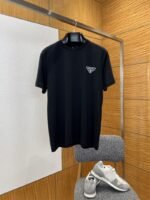 Prada Classic Triangle Logo Crew Neck Short Sleeve T-Shirt 2