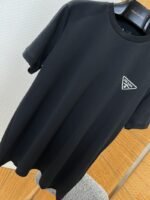 Prada Classic Triangle Logo Crew Neck Short Sleeve T-Shirt 2 - 图片 4