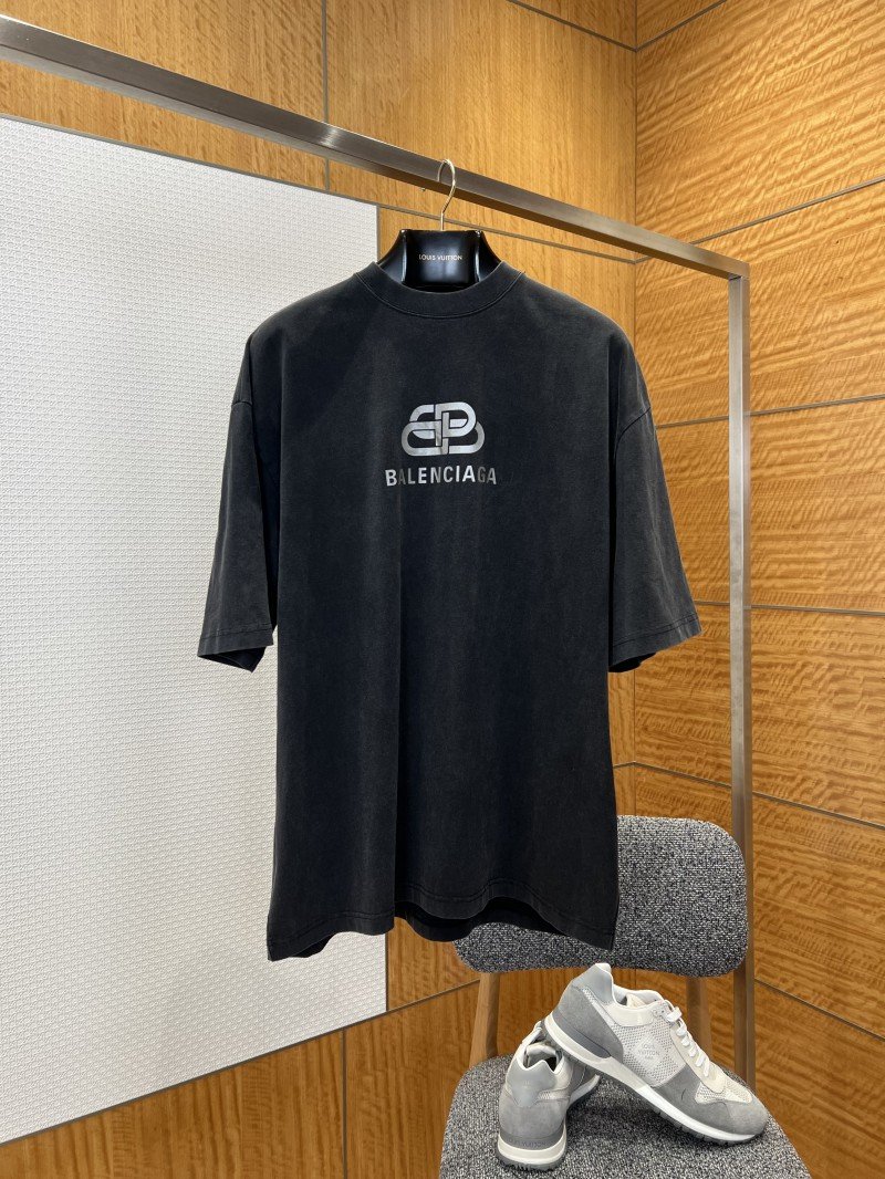 wsxc1773020847574_0.jpg Balenciaga Printed Logo Short-Sleeve T-Shirt - 图片 1