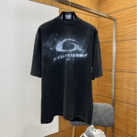 Balenciaga Printed Crew Neck Short-Sleeve T-Shirt