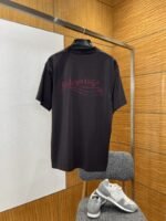 Balenciaga Plain Knit Printed Short-Sleeve T-Shirt 1 - 图片 2