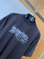 Balenciaga Plain Knit Printed Short-Sleeve T-Shirt 1 - 图片 3