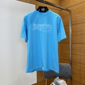 Balenciaga Plain Knit Printed Short-Sleeve T-Shirt 2