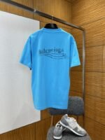 Balenciaga Plain Knit Printed Short-Sleeve T-Shirt 2 - 图片 2