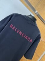 Balenciaga Color-Block Embroidered Crew Neck Short-Sleeve T-Shirt 1 - 图片 5