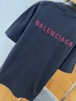 Balenciaga Color-Block Embroidered Crew Neck Short-Sleeve T-Shirt 1 - 图片 7