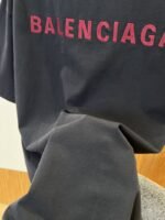 Balenciaga Color-Block Embroidered Crew Neck Short-Sleeve T-Shirt 1 - 图片 8