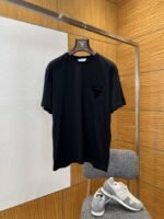 Prada Letter Pocket Crew Neck Short Sleeve T-Shirt 1