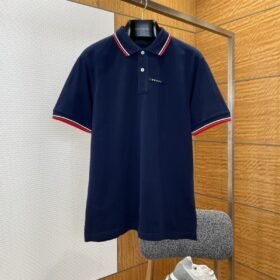 Prada Logo Micro-Logo Striped Short-Sleeve Polo Shirt 2