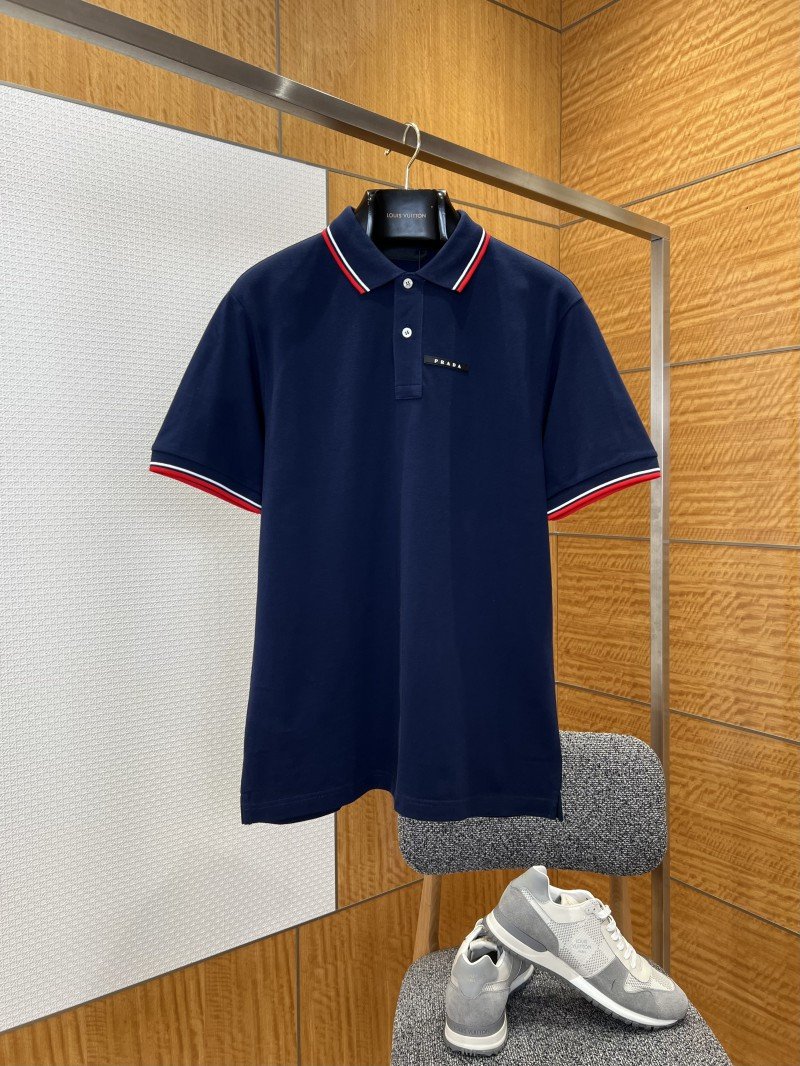 wsxc1773022704652_0.jpg Prada Logo Micro-Logo Striped Short-Sleeve Polo Shirt 2 - 图片 1