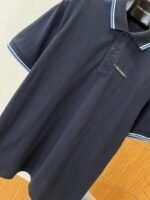 Prada Logo Micro-Logo Striped Short-Sleeve Polo Shirt 1 - 图片 4