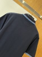 Prada Logo Micro-Logo Striped Short-Sleeve Polo Shirt 1 - 图片 6