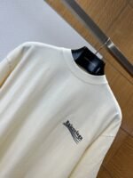 Balenciaga Embroidered Logo Crew Neck Short Sleeve T-Shirt 1 - 图片 3