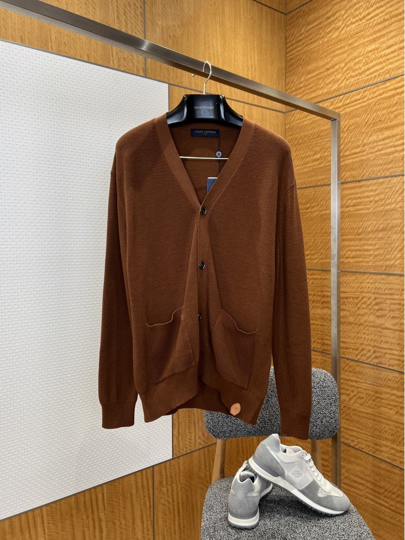 wsxc1773024335836_0.jpg LV Leather Label Knit Cardigan - 图片 1
