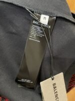 Balenciaga Embroidered Patchwork Plaid Collared Shirt - 图片 9