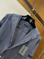Balenciaga Logo Minimalist Striped Long-Sleeve Shirt - 图片 5