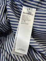 Balenciaga Logo Minimalist Striped Long-Sleeve Shirt - 图片 9