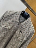 Balenciaga Checkered Pocket Zipper Jacket Coat - 图片 3