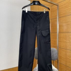 Dior Drawstring Workwear-Inspired Casual Pants